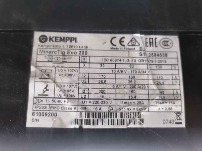 KEMPPI mirarctig evo 200