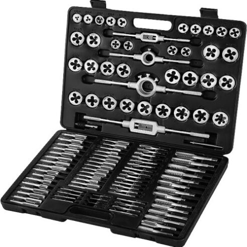 Ensemble combiné de tarauds et filières 110 pièces